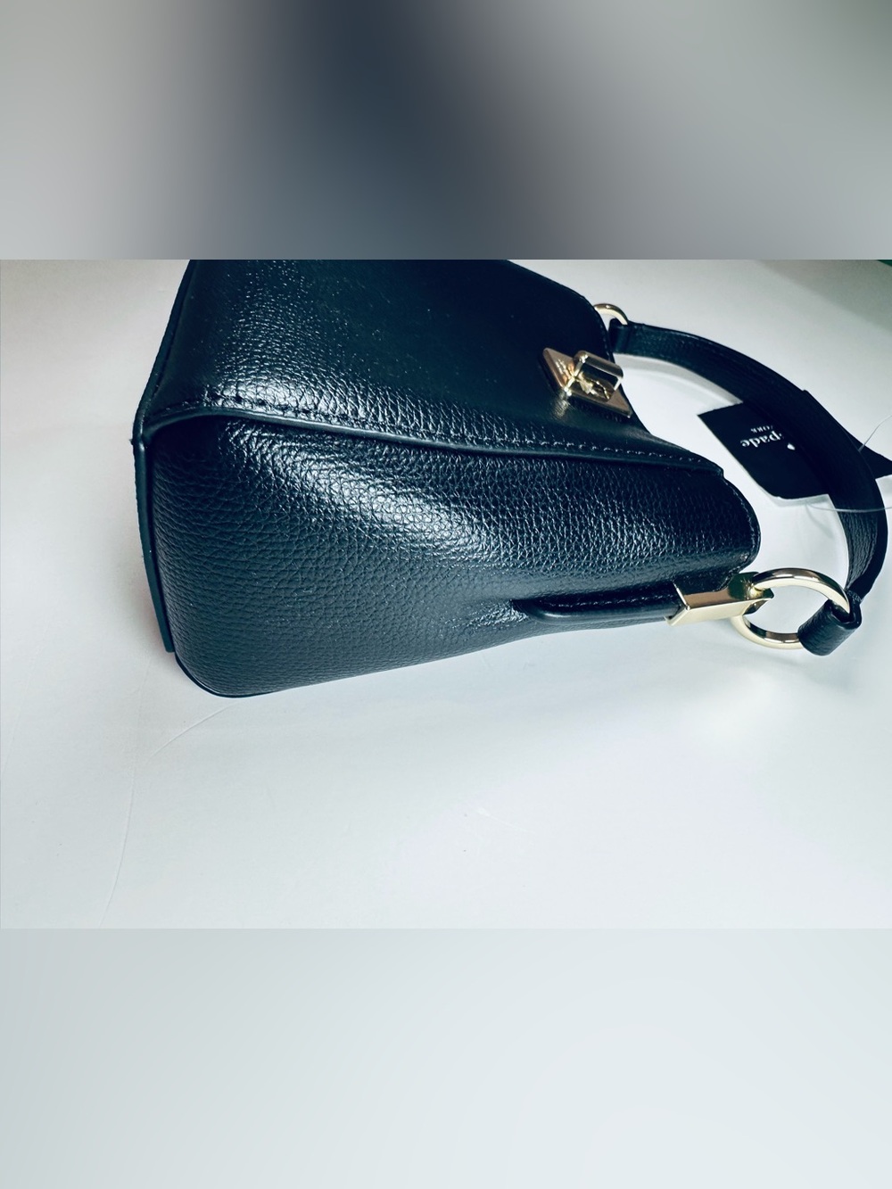 NWT Kate Spade Phoebe Mini Top Handle Crossbody Black Leather KI924 Gift Box - Picture 12 of 16
